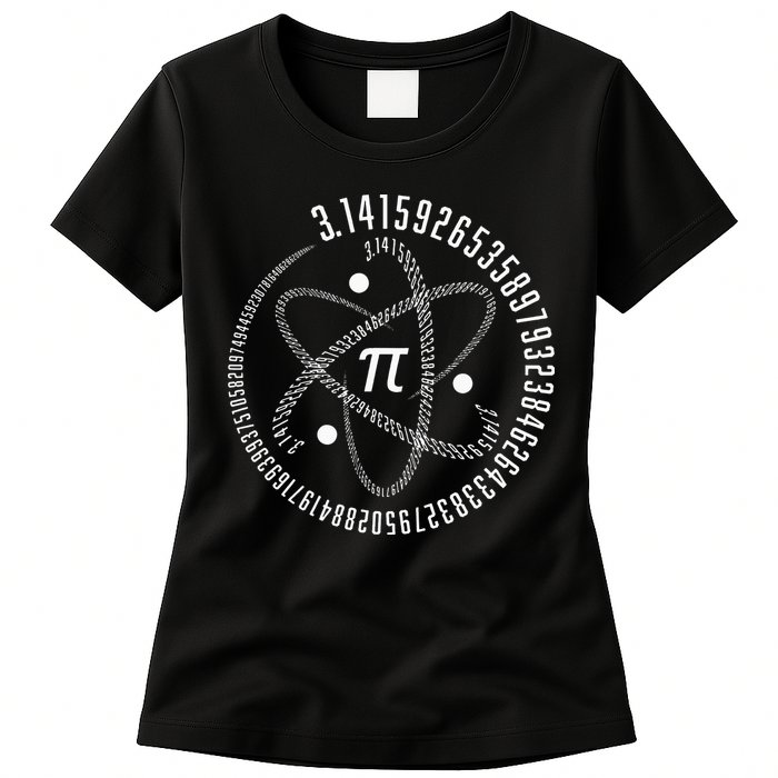 Atom Pi Math Science STEM Gift 3.14 Pi Day Womens T-Shirt