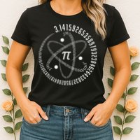 Atom Pi Math Science STEM Gift 3.14 Pi Day Womens T-Shirt