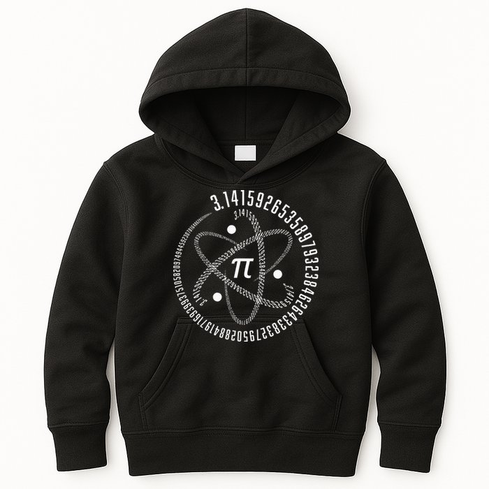 Atom Pi Math Science STEM Gift 3.14 Pi Day Kids Hoodie