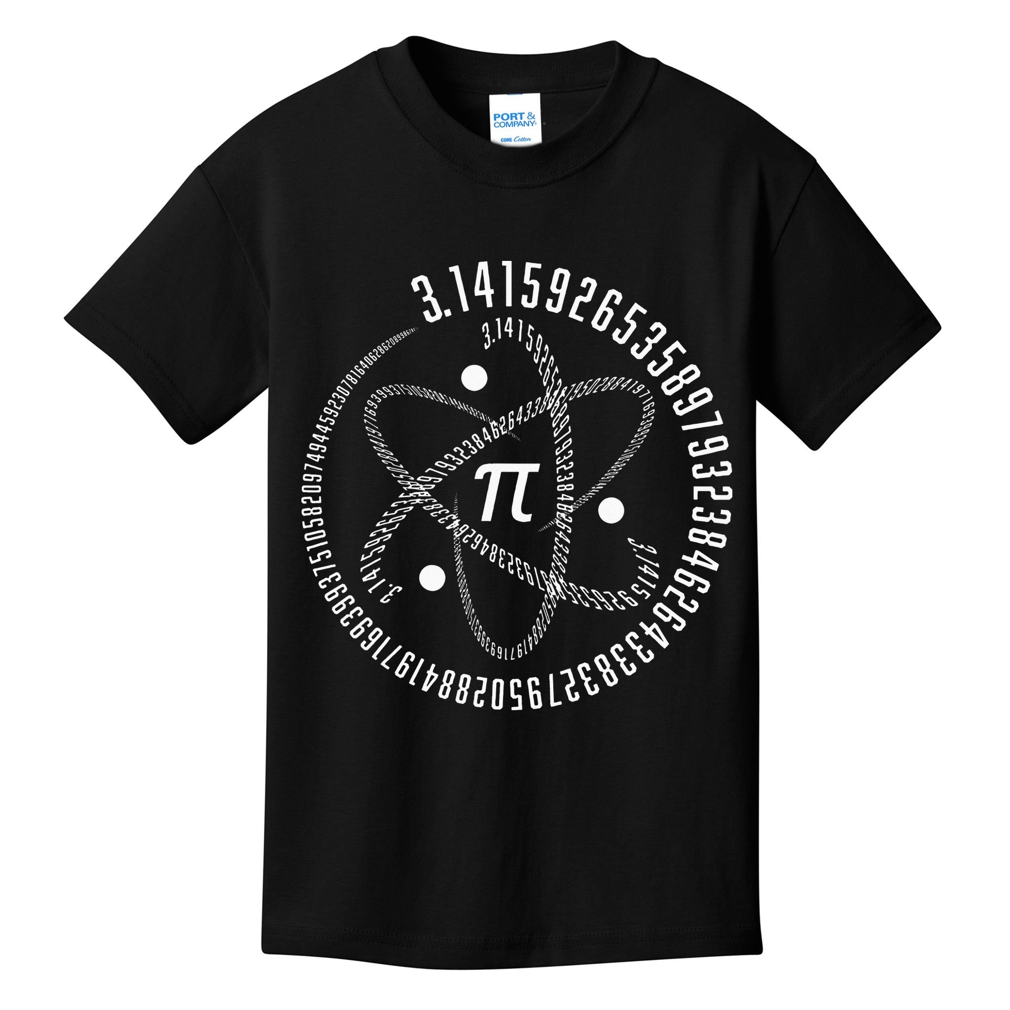 Atom Pi Math Science STEM Gift 3.14 Pi Day Kids T-Shirt
