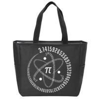 Atom Pi Math Science STEM Gift 3.14 Pi Day Zip Tote Bag