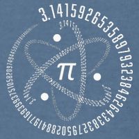 Atom Pi Math Science STEM Gift 3.14 Pi Day Garment-Dyed Sweatshirt