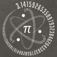 Atom Pi Math Science STEM Gift 3.14 Pi Day Cotton Canvas Backpack