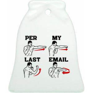 As Per My Last Email Funny Coworker Ceramic Bell Ornament