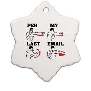 As Per My Last Email Funny Coworker Ceramic Star Ornament