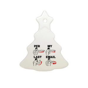 As Per My Last Email Funny Coworker Ceramic Tree Ornament