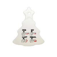 As Per My Last Email Funny Coworker Ceramic Tree Ornament