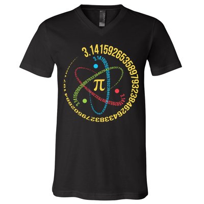 ATOM PI MATH SCIENCE V-Neck T-Shirt