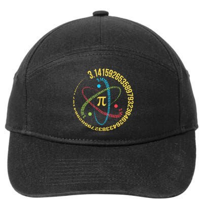 ATOM PI MATH SCIENCE 7-Panel Snapback Hat
