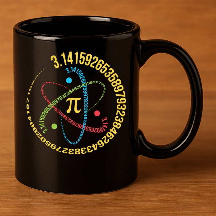 ATOM PI MATH SCIENCE 11oz C Handle Ceramic Mug