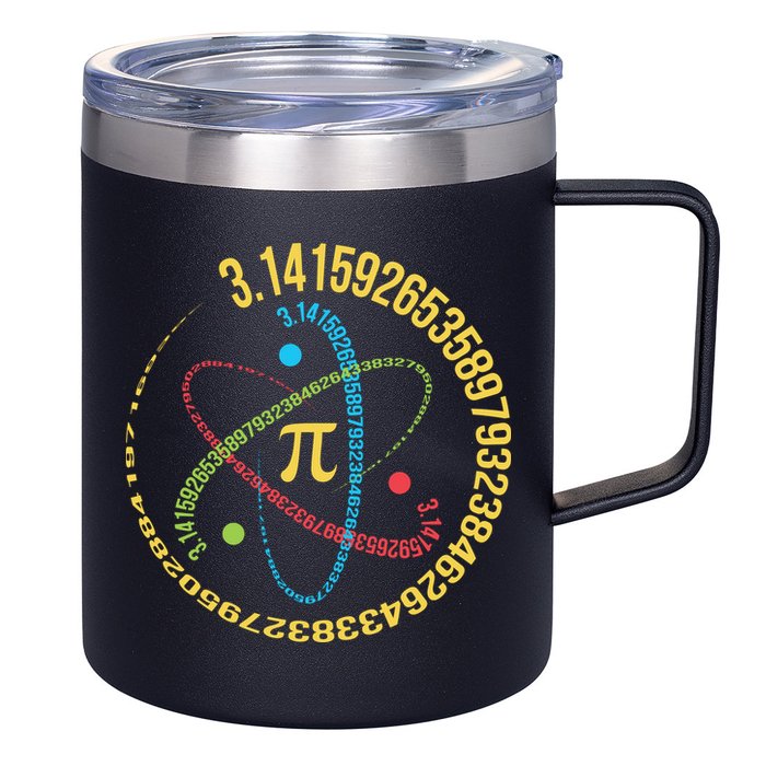 ATOM PI MATH SCIENCE 12oz Stainless Steel Coffee Mug