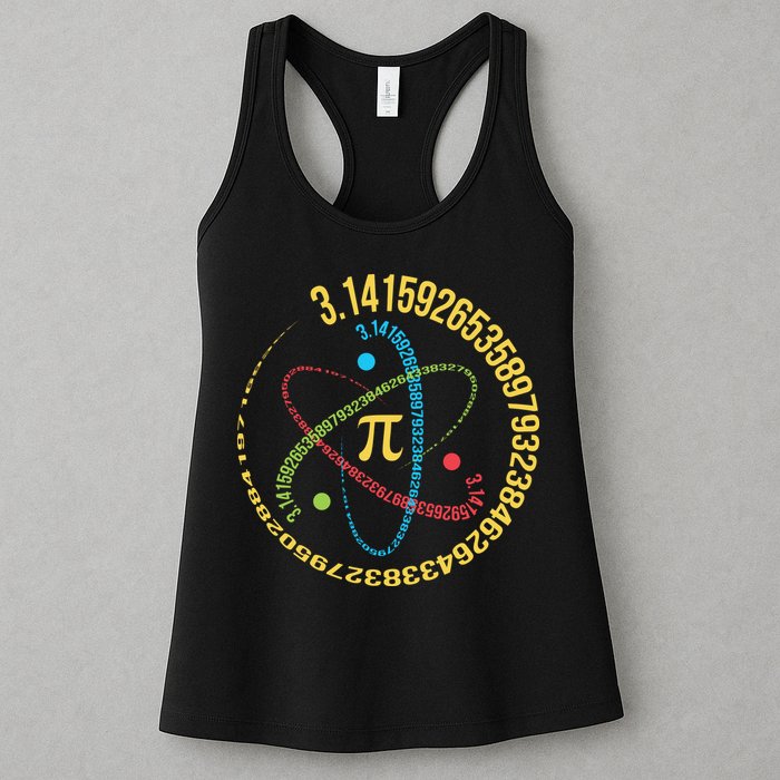 ATOM PI MATH SCIENCE Womens Tank Top