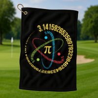 ATOM PI MATH SCIENCE Golf Towel