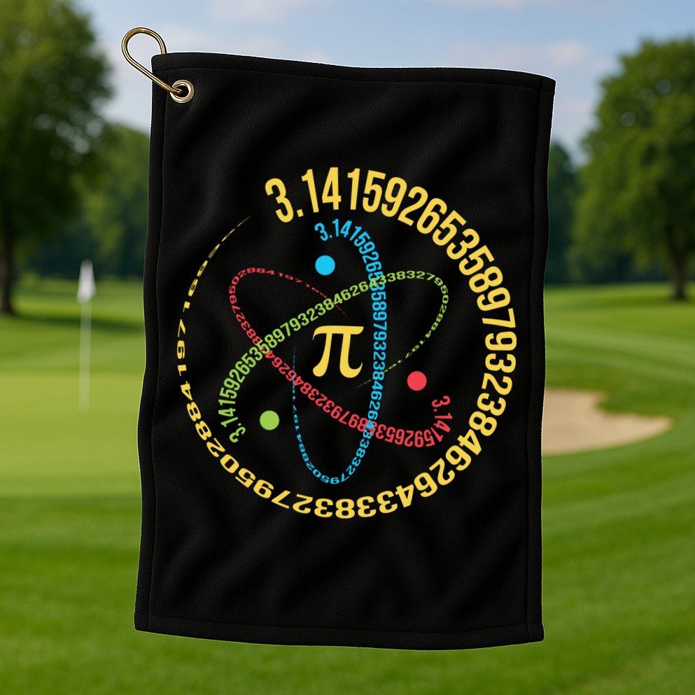 ATOM PI MATH SCIENCE Golf Towel