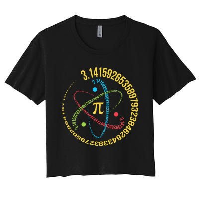 ATOM PI MATH SCIENCE Women's Crop Top Tee