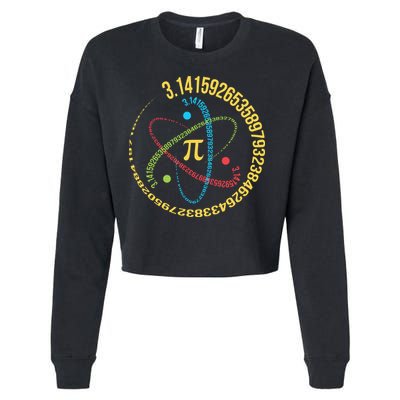 ATOM PI MATH SCIENCE Cropped Pullover Crew