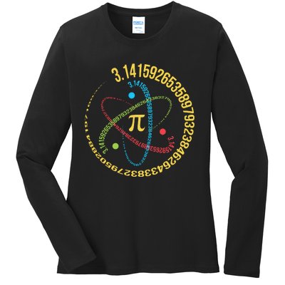 ATOM PI MATH SCIENCE Ladies Long Sleeve Shirt