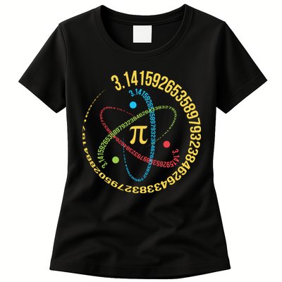 ATOM PI MATH SCIENCE Womens T-Shirt