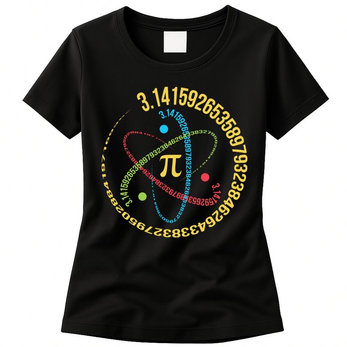ATOM PI MATH SCIENCE Womens T-Shirt