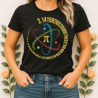 ATOM PI MATH SCIENCE Womens T-Shirt