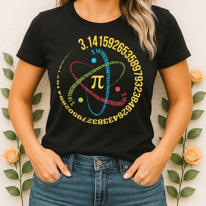 ATOM PI MATH SCIENCE Womens T-Shirt