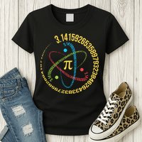 ATOM PI MATH SCIENCE Womens T-Shirt