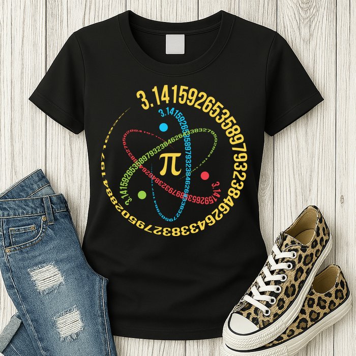 ATOM PI MATH SCIENCE Womens T-Shirt