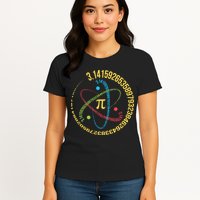 ATOM PI MATH SCIENCE Womens T-Shirt