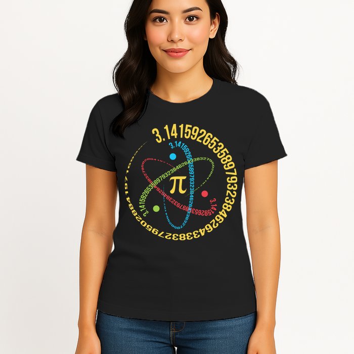 ATOM PI MATH SCIENCE Womens T-Shirt