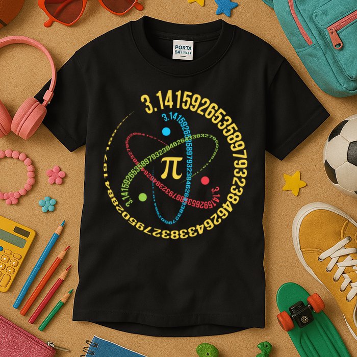 ATOM PI MATH SCIENCE Kids T-Shirt