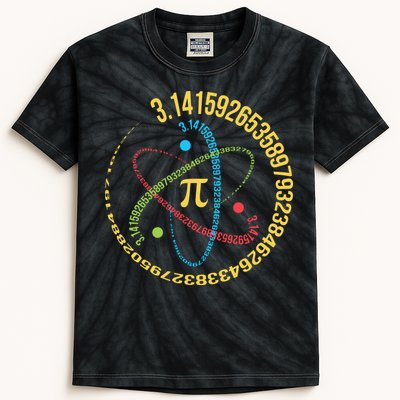 ATOM PI MATH SCIENCE Kids Tie-Dye T-Shirt