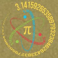 ATOM PI MATH SCIENCE Garment-Dyed Women's Muscle Tee