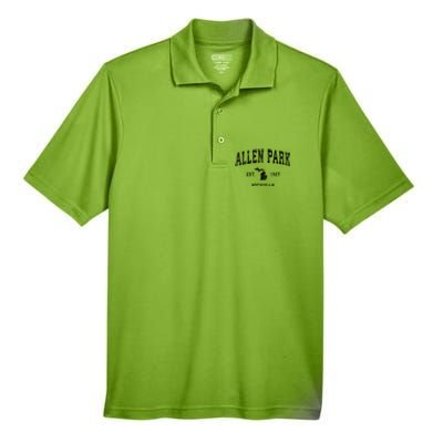 Allen Park Michigan Mi Vintage Sports Men's Origin Performance Pique Polo