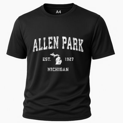 Allen Park Michigan Mi Vintage Sports Cooling Performance Crew T-Shirt