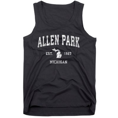 Allen Park Michigan Mi Vintage Sports Tank Top