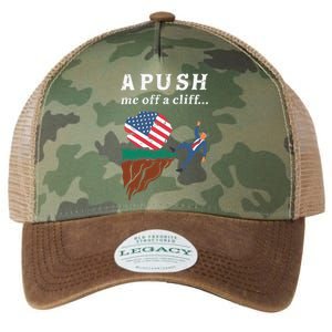 A Push Me Off A Cliff 2024 Funny Ap Exam Legacy Tie Dye Trucker Hat