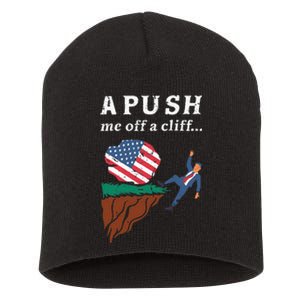 A Push Me Off A Cliff 2024 Funny Ap Exam Short Acrylic Beanie