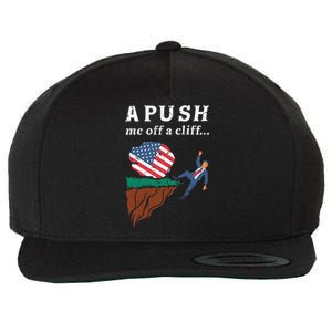 A Push Me Off A Cliff 2024 Funny Ap Exam Wool Snapback Cap