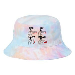 As Per My Last Email Coworker Humor Funny Costumed Tie Dye Newport Bucket Hat