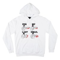 As Per My Last Email Coworker Humor Funny Costumed Hoodie