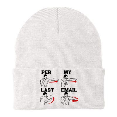 As Per My Last Email Coworker Humor Funny Costumed Knit Cap Winter Beanie