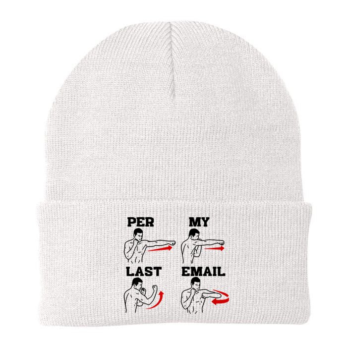 As Per My Last Email Coworker Humor Funny Costumed Knit Cap Winter Beanie