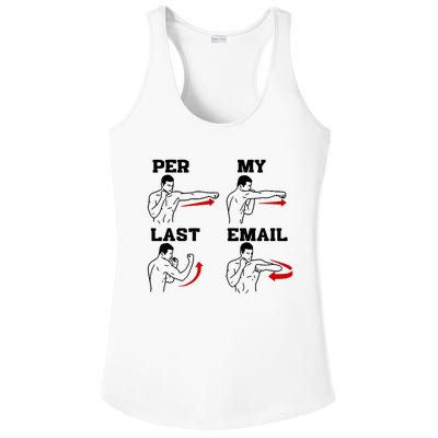 As Per My Last Email Coworker Humor Funny Costumed Ladies PosiCharge Competitor Racerback Tank