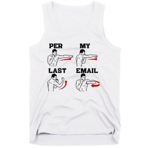 As Per My Last Email Coworker Humor Funny Costumed Tank Top