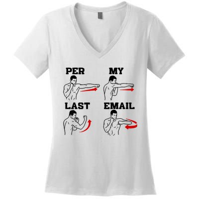 As Per My Last Email Coworker Humor Funny Costumed Women's V-Neck T-Shirt