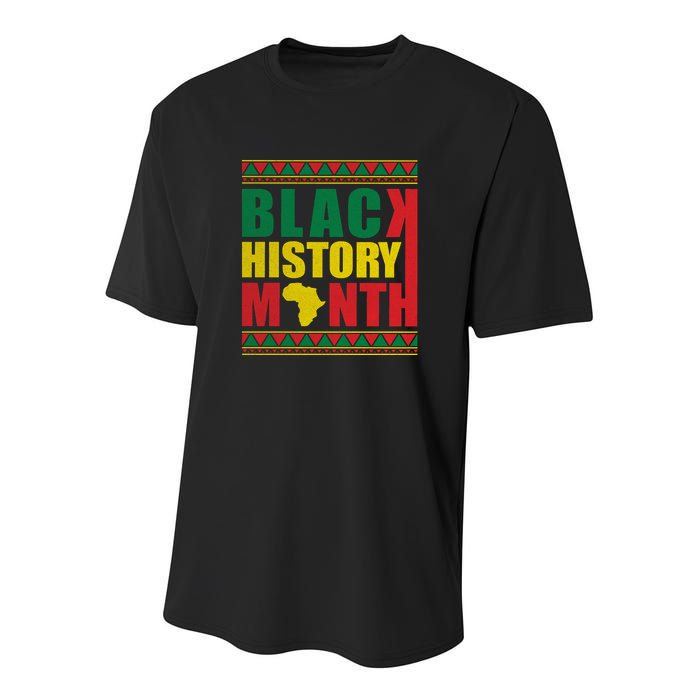 African Pride Melanin For Black History Month Gift Youth Performance Sprint T-Shirt