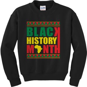 African Pride Melanin For Black History Month Gift Kids Sweatshirt