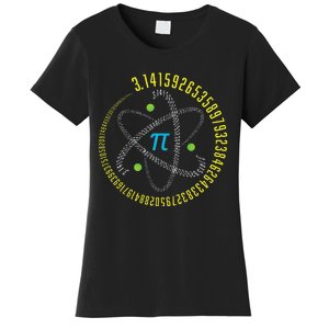 Atom Pi Math Science STEM Gift 3.14 Pi Day Women's T-Shirt