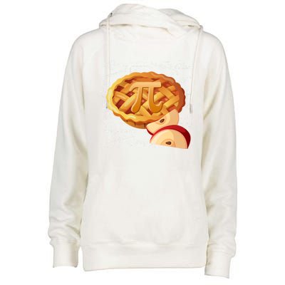 Apple Pie Math Gift Pi Day Funny Halloween Thanksgiving Gift Womens Funnel Neck Pullover Hood