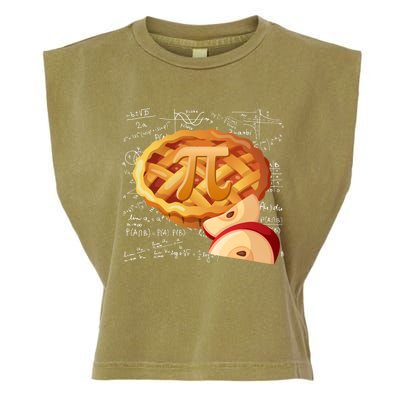 Apple Pie Math Gift Pi Day Funny Halloween Thanksgiving Gift Garment-Dyed Women's Muscle Tee